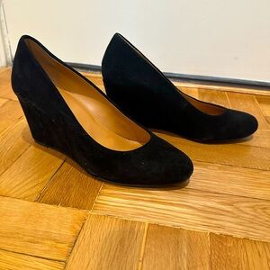 J. Crew Leather Suede Wedges (size 8)